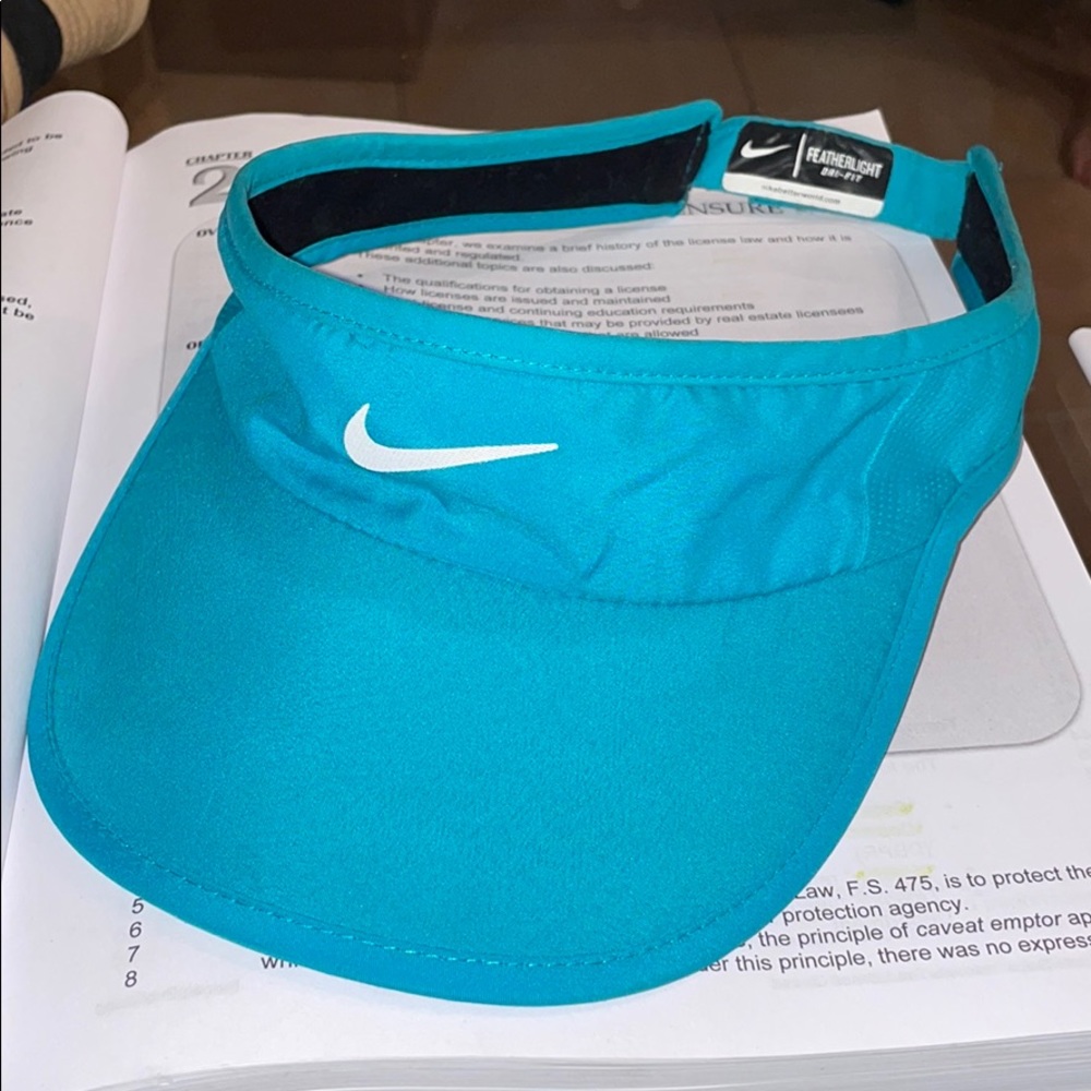 Nike Teal Featherlight Visor hat